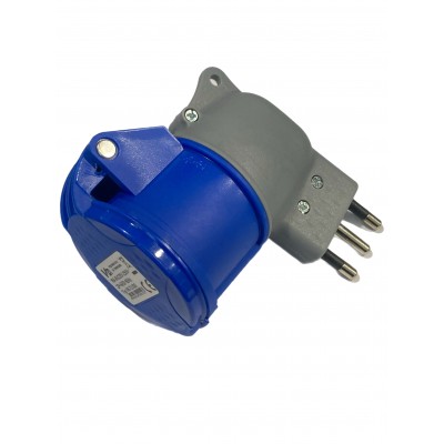 VB-ELECTRIC ADATTATORE PRESA INDUSTRIALE 2 POLI E 16A 230V CON SPINA 16A
