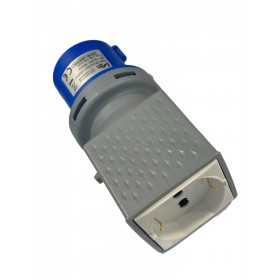 VB-ELECTRIC ADATTATORE SPINA INDUSTRIALE 2 POLI E 16A 230V E SCHUKO 10/16A VB-ELECTRIC ADATTATORE SPINA INDUSTRIALE 2 POLI E 16A 230V E SCHUKO 10/16A