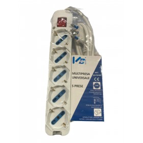 VB-ELECTRIC MULTIPRESA 5 PRESE SCHUKO 10/16A CON INTERRUTTORE E SPINA 16A VB-ELECTRIC MULTIPRESA 5 PRESE SCHUKO 10/16A CON INTERRUTTORE E SPINA 16A