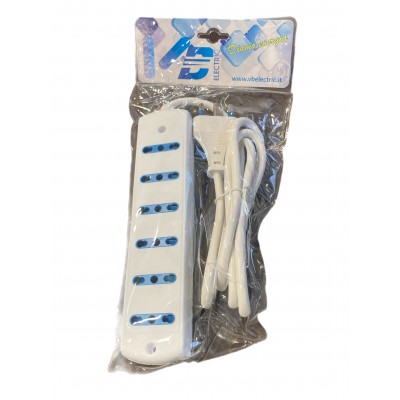 VB-ELECTRIC MULTIPRESA 6 PRESE 10/16A CON SPINA 16A