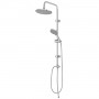 FERIDRAS COLONNA DOCCIA LINEA PLATINUM IN ACCIAIO CROMATO CON SOFFIONE TONDO CM. 93