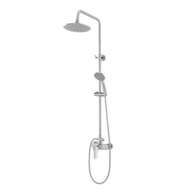 FERIDRAS COLONNA DOCCIA LINEA PLATINUM IN ACCIAIO CROMATO DA CM. 108 a 145