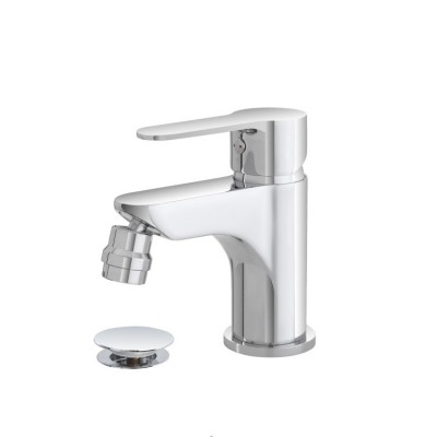 FERIDRAS MISCELATORE BIDET CROMATO SERIE IRIS COMPLETO DI PILETTA