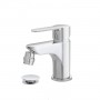 FERIDRAS MISCELATORE BIDET CROMATO SERIE IRIS COMPLETO DI PILETTA