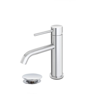 FERIDRAS MISCELATORE LAVABO IN ACCIAIO INOSSIDABILE SERIE NUEGO COMPLETO DI PILETTA