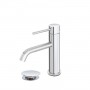 FERIDRAS MISCELATORE LAVABO IN ACCIAIO INOSSIDABILE SERIE NUEGO COMPLETO DI PILETTA