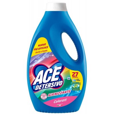 ACE DETERSIVO LAVATRICE LIQUIDO IGIENIZZANTE COLORATI 27 LAVAGGI