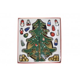 ALBERO DI NATALE CON CARILLON COLORE VERDE CM. 16x28