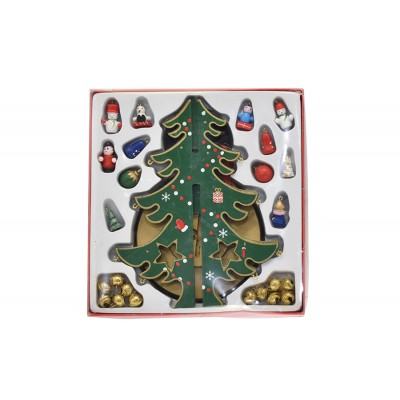 ALBERO DI NATALE CON CARILLON COLORE VERDE CM. 16x28