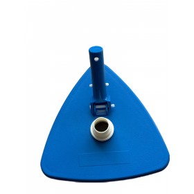 Aspiratore per fondo piscina triangolare e attacco al filtro MM. 32/38 e alla asta allungabile