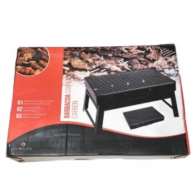 BARBECUE DA TAVOLO A CARBONE IN FERRO CM. 43,5x29x23,5
