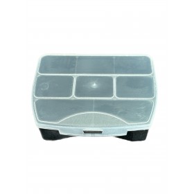 CASSETTA PORTAMINITERIA IN PLASTICA CON CON 8 SCOMPARTI CM. 12x10x3