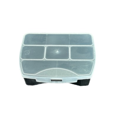 CASSETTA PORTAMINITERIA IN PLASTICA CON CON 8 SCOMPARTI CM. 12x10x3