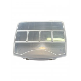 CASSETTA PORTAMINITERIA IN PLASTICA CON CON 8 SCOMPARTI CM. 18x15x3