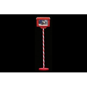 CASSETTA POSTA DI NATALE CON LED MUSICA E NEVE A BATTERIA ATTACCO USB CM. 27x20x150h.