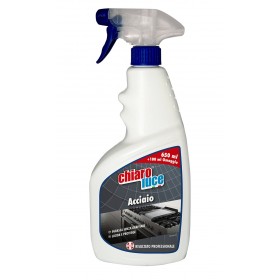 CHIARO LUCE DETERGENTE SGRASSATORE PER PIANI IN ACCIAIO ML.750