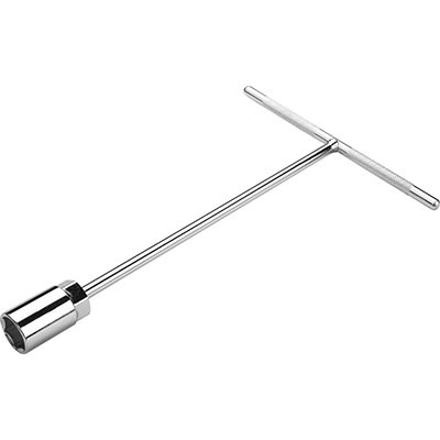 CHIAVE A T FISSA IN ACCIAIO CROMATO MM. 16