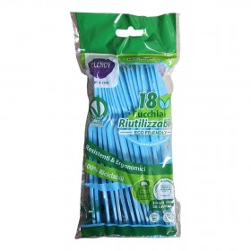 CLENDY COLOR AZZURRO CUCCHIAI RIUTILIZZABILI 18 PEZZI