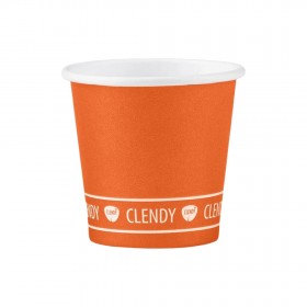 CLENDY BIO BICCH.CAFFE'CARTA 50PZ ARANCIO