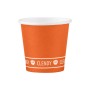 CLENDY BIO BICCH.CAFFE'CARTA 50PZ ARANCIO