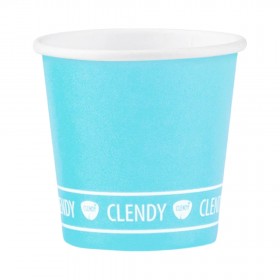 CLENDY BIO BICCH.CAFFE'CARTA 50PZ AZZURRO