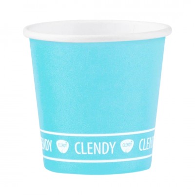 CLENDY BIO BICCH.CAFFE'CARTA 50PZ AZZURRO