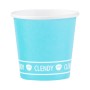 CLENDY BIO BICCH.CAFFE'CARTA 50PZ AZZURRO