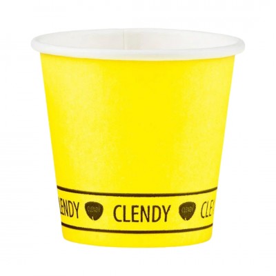 CLENDY BIO BICCH.CAFFE'CARTA 50PZ GIALLO