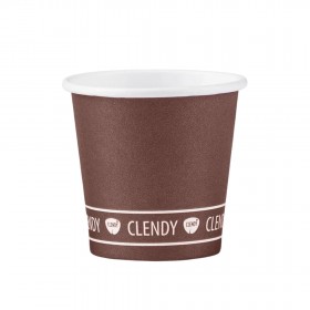 CLENDY BIO BICCH.CAFFE'CARTA 50PZ MARRONE
