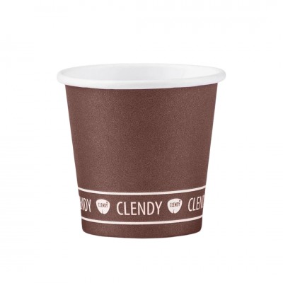 CLENDY BIO BICCH.CAFFE'CARTA 50PZ MARRONE