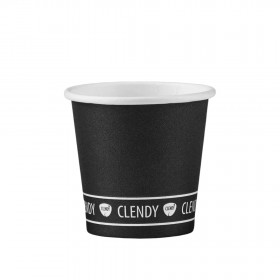 CLENDY BIO BICCH.CAFFE'CARTA 50PZ NERO