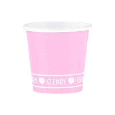 CLENDY BIO BICCH.CAFFE'CARTA 50PZ ROSA