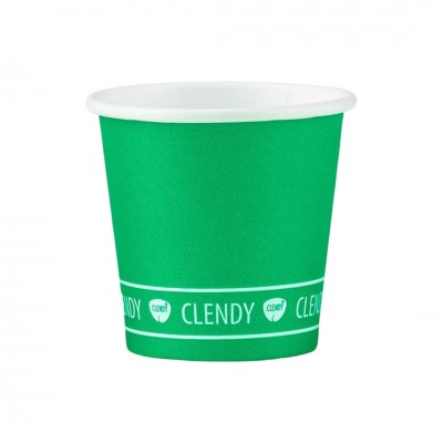 CLENDY BIO BICCH.CAFFE'CARTA 50PZ VERDE