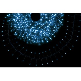 CLUSTER CATENA LUMINOSA DI NATALE 2000LED  8 FUNZIONI PER USO ESTERNO BIANCO MT. 40