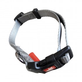 COLLARE REGOLABILE IN NYLON GRIGIO TAGLIA S MM. 15 COLLO CM. 25-40