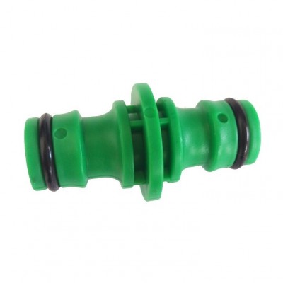 CONNETTORE DOPPIO GIUNTATUBO PER TUBO IN GOMMAN