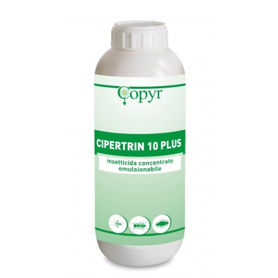 COPYR CIPERTRIN 10 PLUS INSETTICIDA CONCENTRATO A BASE DI CIPERMETRINA PURA LT. 1