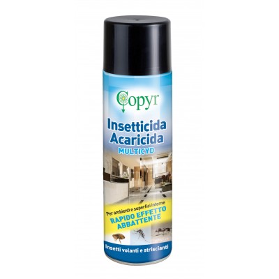 COPYR MULTICYD INSETTICIDA ACARICIDA SPRAY A BASE DI tetrametrina e Cifenotrina ML. 400