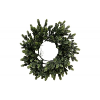 CORONA GINEVRA PER DECORAZIONE NATALE CON 70 RAMI CM. 60