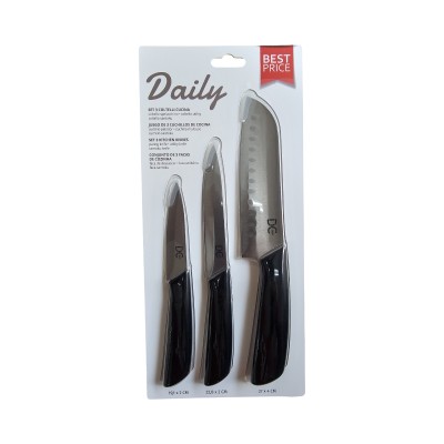 DA CASA L/DAILY COLTELLO SPELUC.-UTIL.-SANTOKU 3PZ