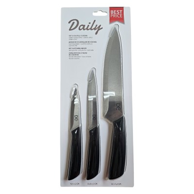 DA CASA L/DAILY COLTELLO SPELUC.-UTILITY-CHEF 3PZ