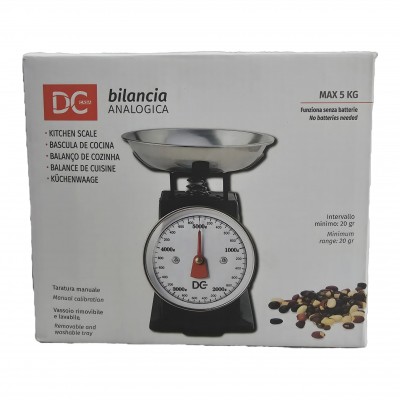 DC CASA BILANCIA CUCINA ANALOGICA 5KG 19X12X19CM