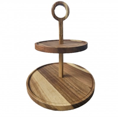 DC CASA BLACK WOOD ALZATA ACACIA 2PIANI D18-D25CM