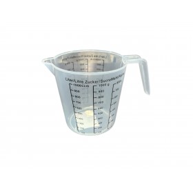 DC CASA BROCCA CARAFFA DOSATORE IN PLASTICA GRADUATA TRASPARENTE LT. 1