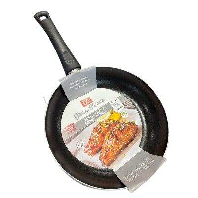 DC CASA GRAN FUOCO PADELLA IN ALLUMINIO CON MANICO ATERMICO CM. 26