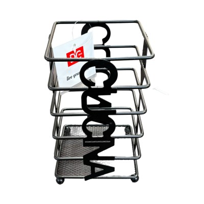 DC CASA PORTAPOSATE NERO OPACO CM.10x10x16h