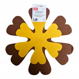 DC CASA SALVAPADELLA FIORE 23.5-34CM 2PZ MARRONE/GIALLA