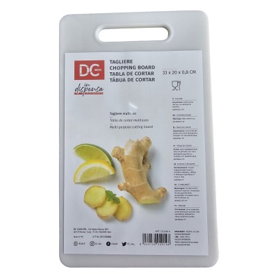 DC CASA TAGLIERE PLAST. 33X20X0,8CM BIANCO