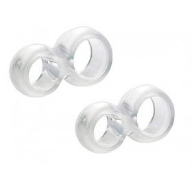DIMORAE ANELLO SALVAMANIGLIA TRASPARENTE 2PZ