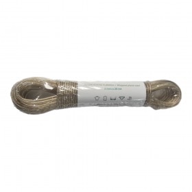 DIMORAE FILO PER STENDIBIANCHERIA RIVESTITO IN ACCIAIO mt. 20x3 mm.